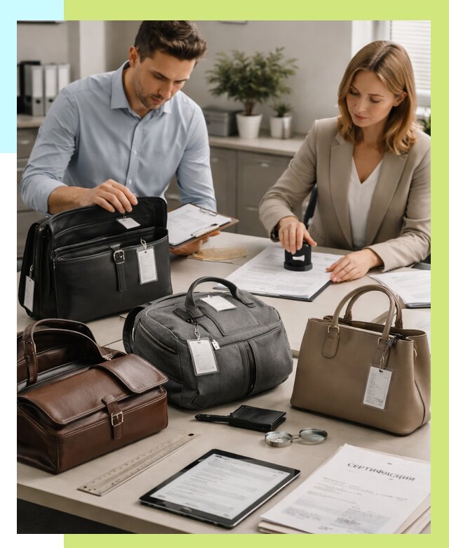 Сертификация сумок в Кушве от 7699 руб. | Алешин-Кшв