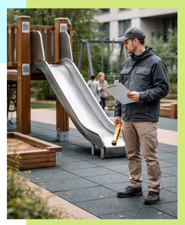 Сертификация детских площадок в Кушве от 25663 р. | Алешин-Кшв