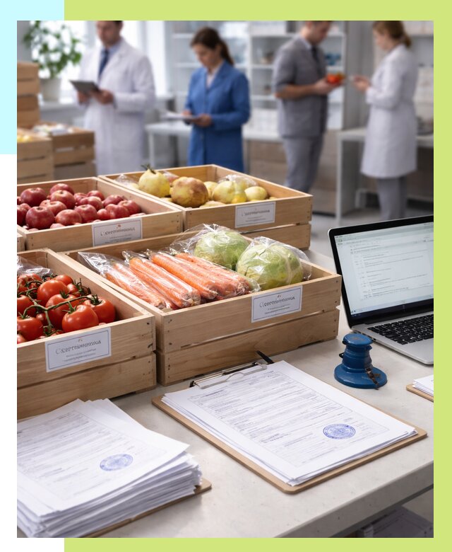 Сертификация овощей и фруктов в Кушве от 8725 р. | Алешин-Кшв