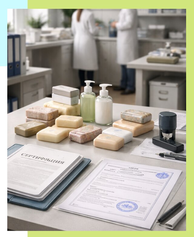 Сертификация мыла и сертификат на мыло в Кушве от 12318 | Алешин-Кшв