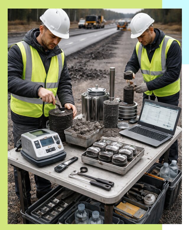 Сертификация асфальта: испытания и подтверждение в Кушве