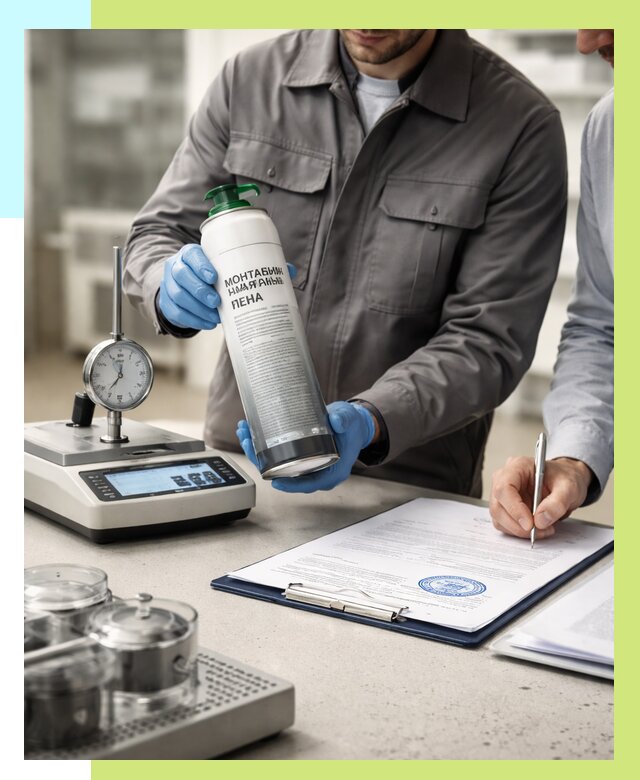 Сертификация монтажной пены в Кушве от 15398 р. | Алешин-Кшв