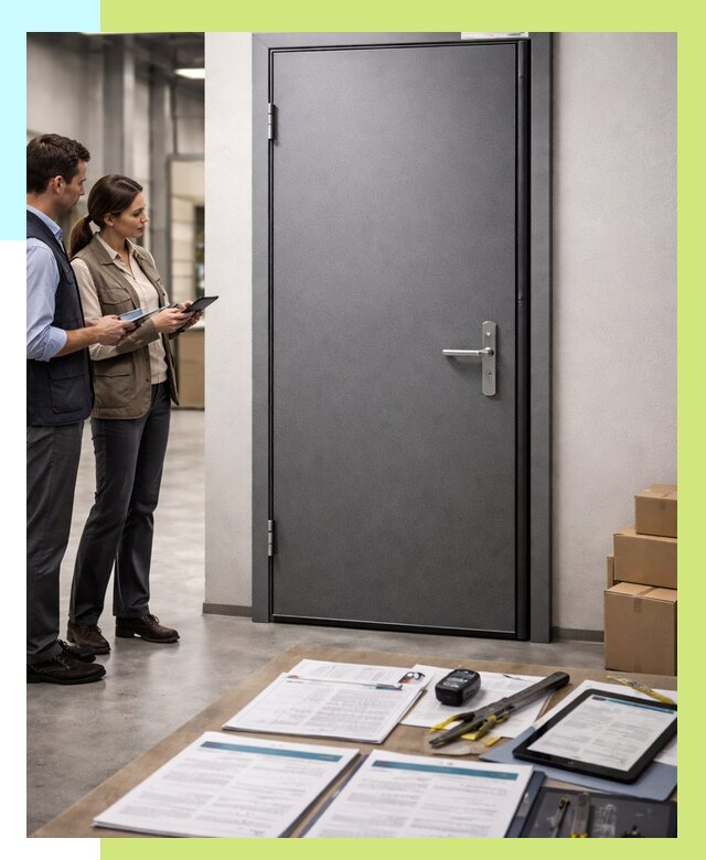 Сертификация противопожарных дверей в Кушве от 9239 р. | Алешин-Кшв