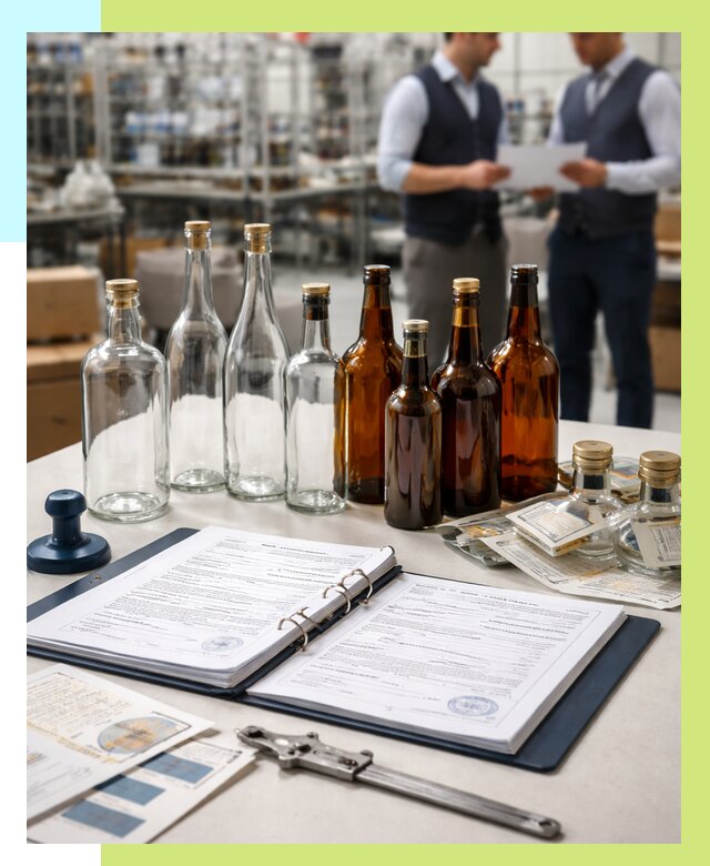 Сертификация стеклянных бутылок в Кушве от 25663 р. | Алешин-Кшв