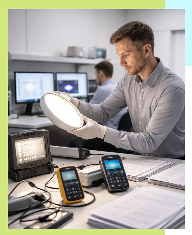 Сертификация светильников в Кушве: испытания и оформление