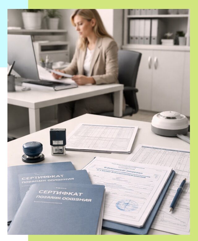 Сертификаты пожарной безопасности в Кушве от 15398 р. | Алешин-Кшв