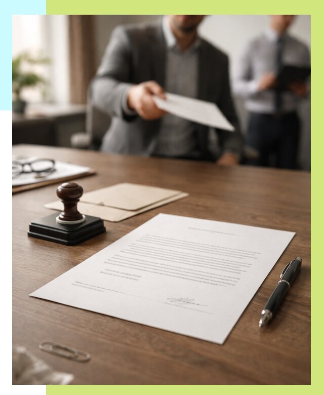 Отказное письмо по сертификации в Кушве от 3593 р. | Алешин-Кшв