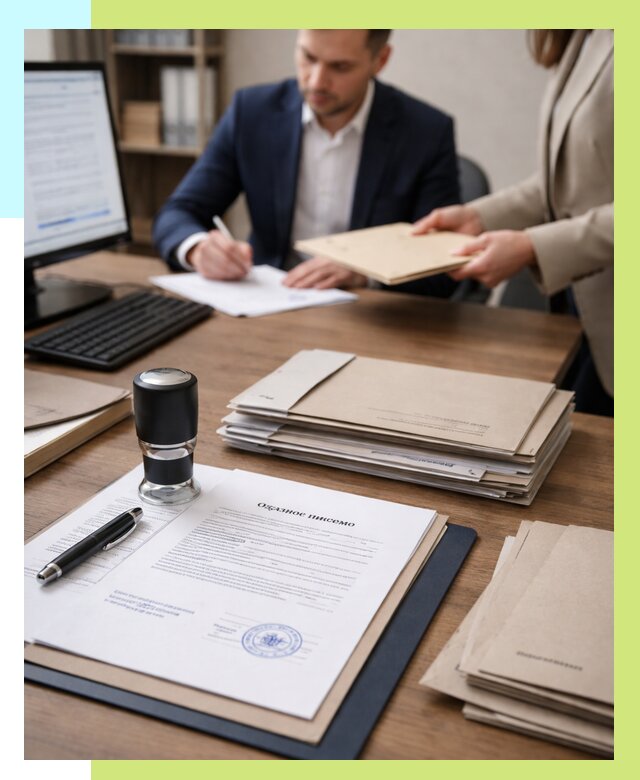 Отказное письмо для таможни в Кушве от 3080 р, Алешин-Кшв