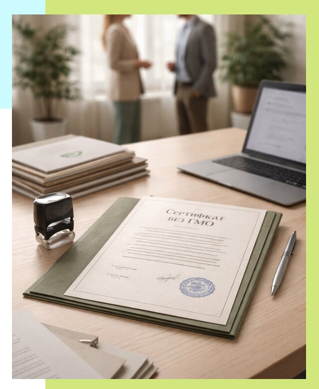 Сертификат без ГМО в Кушве от 7699 р. оформить срочно Алешин-Кшв