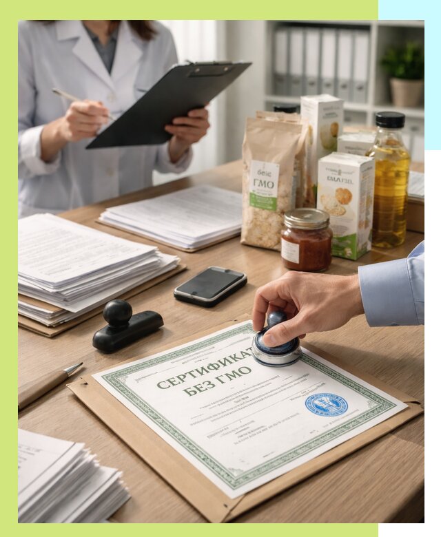 Получение сертификата Без ГМО для продукции в Кушве