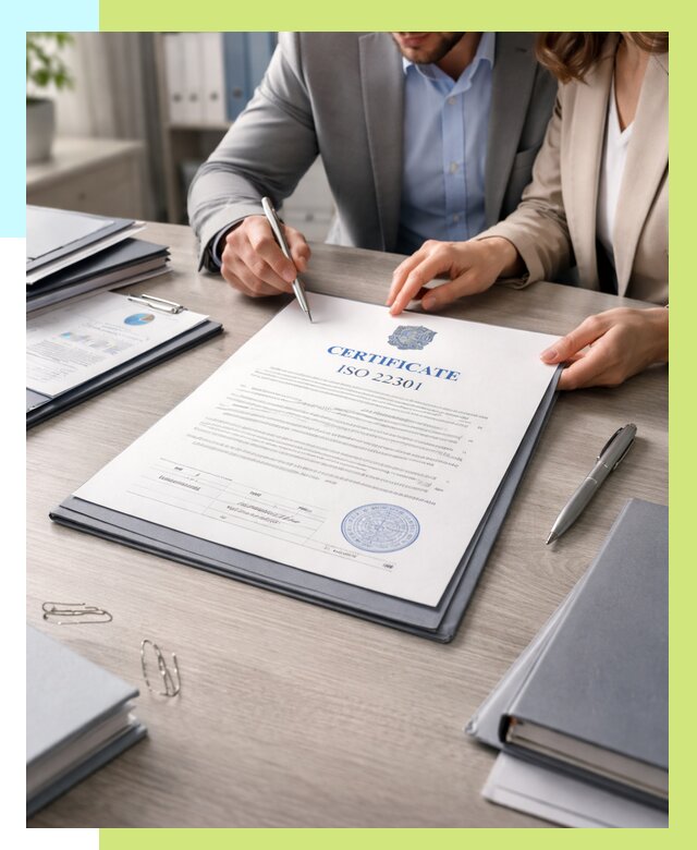 Сертификат ISO 22301 в Кушве от 46193 р. | Алешин-Кшв срочно